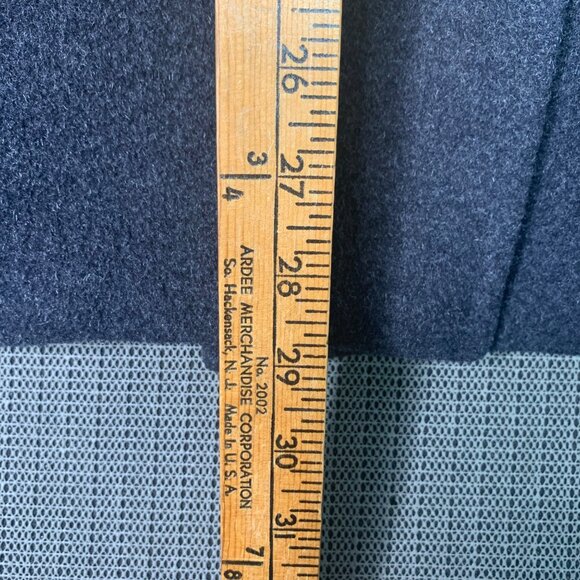 St. Johns Bay Womens Size Medium Gray Double Breasted  Peacoat Wool-Blend - Picture 7 of 8